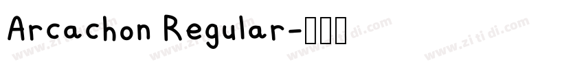 Arcachon Regular字体转换